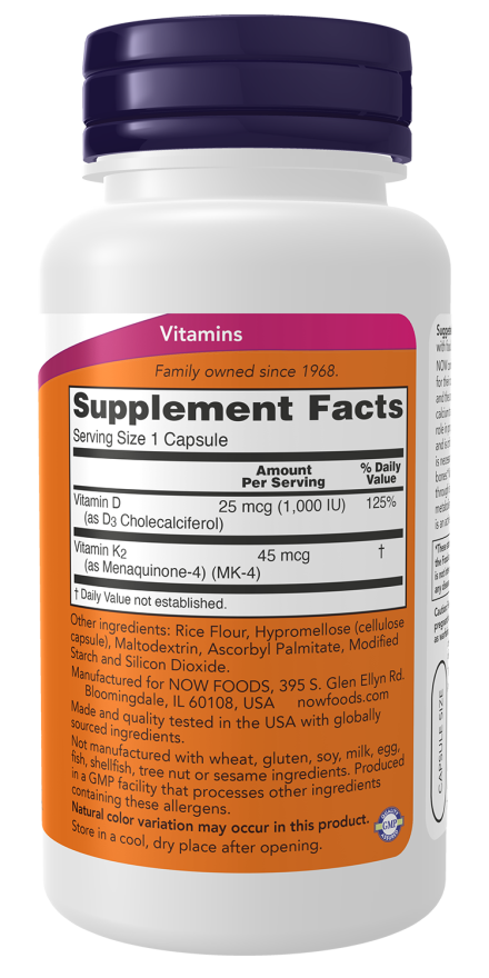 Vitamin D3 & K2 Capsules