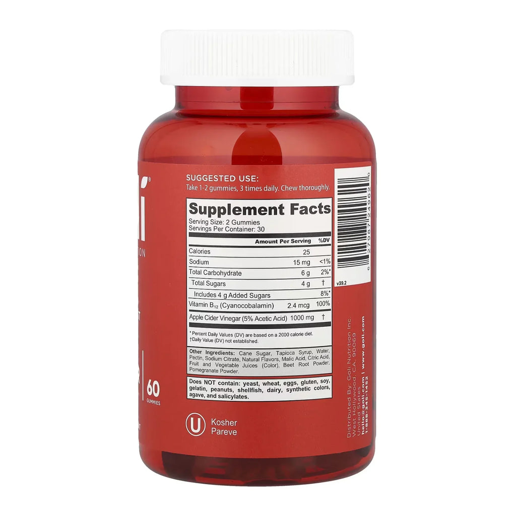 Goli Nutrition Apple Cider Vinegar Gummies