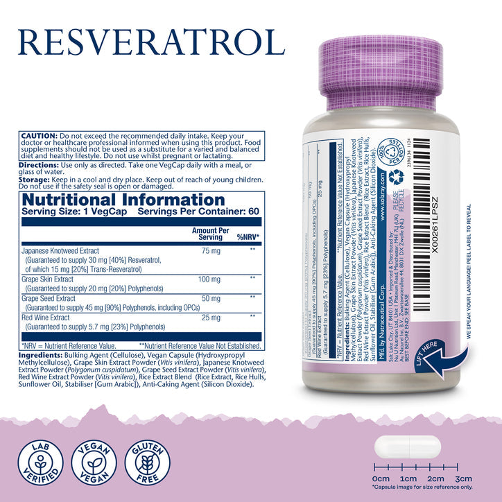Solaray Resveratrol 75 mg