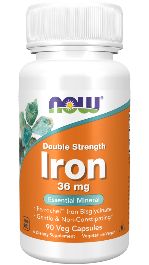 Iron 36 mg, Double Strength Veg Capsules