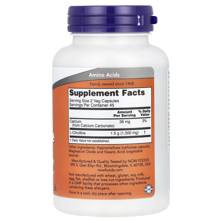NOW L-Citrulline 750 mg