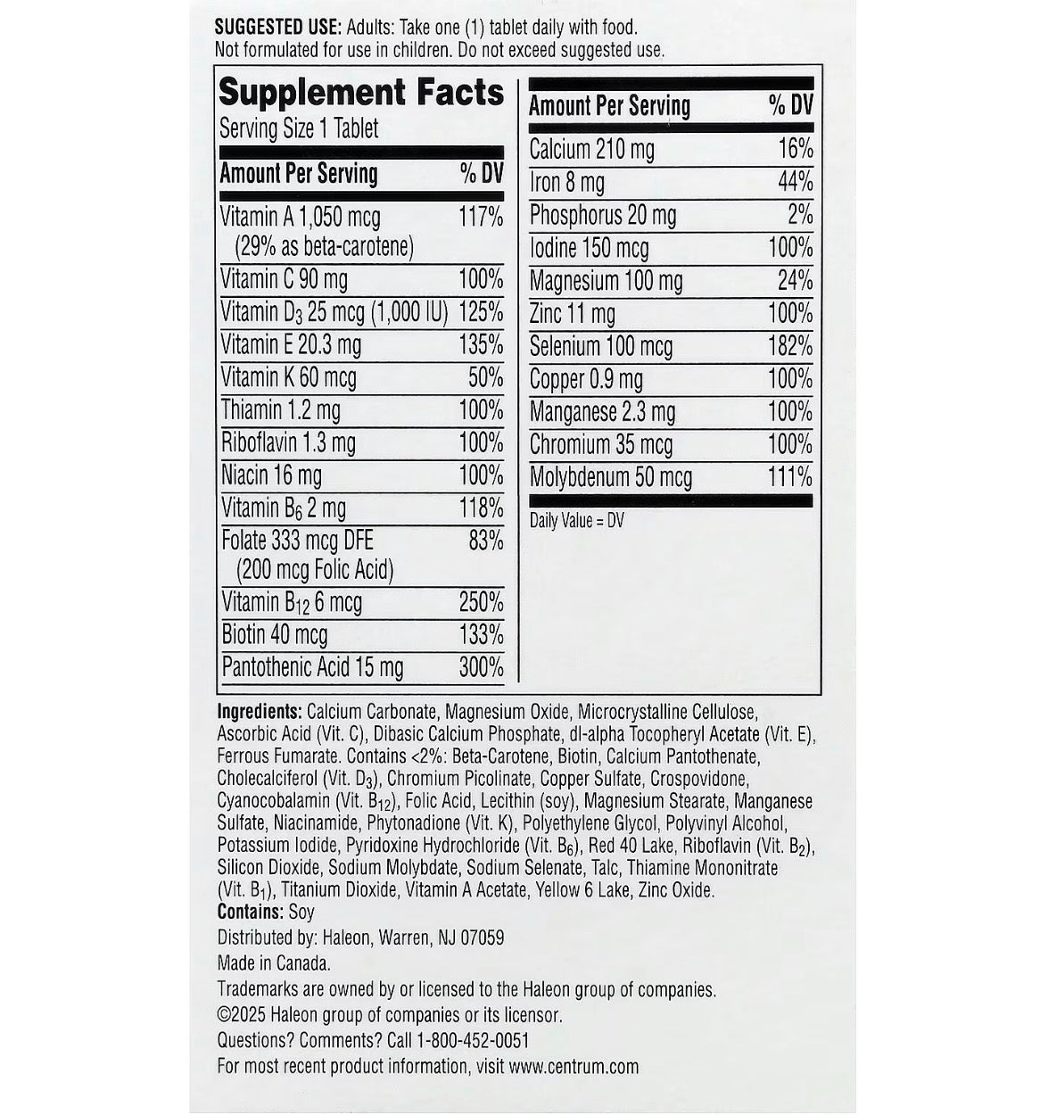 Centrum Men Multivitamin