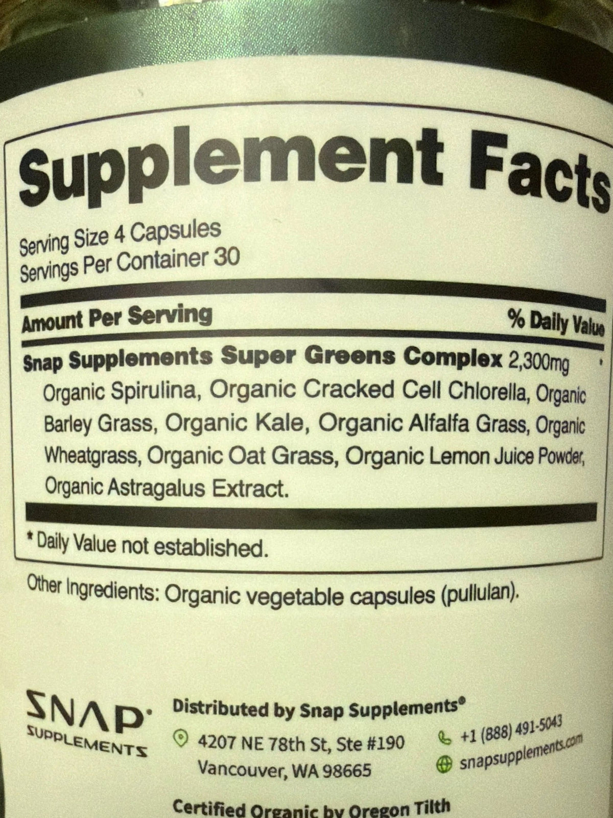 SNAP Spirulina & Chlorella