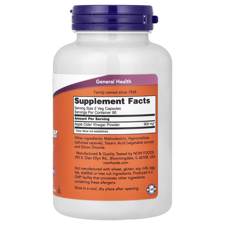 NOW Apple Cider Vinegar 450 mg