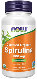 Spirulina, Organic 500 mg Tablets