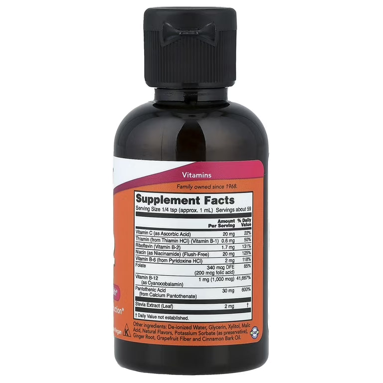 NOW Liquid B-12 B-Complex (59 ml / 2 fl oz)