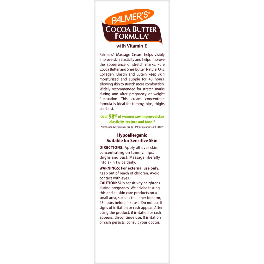 Cocoa Butter Massage Cream for Stretch Marks