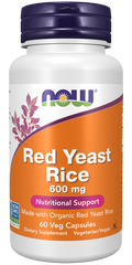 Red Yeast Rice 600 mg Veg Capsules