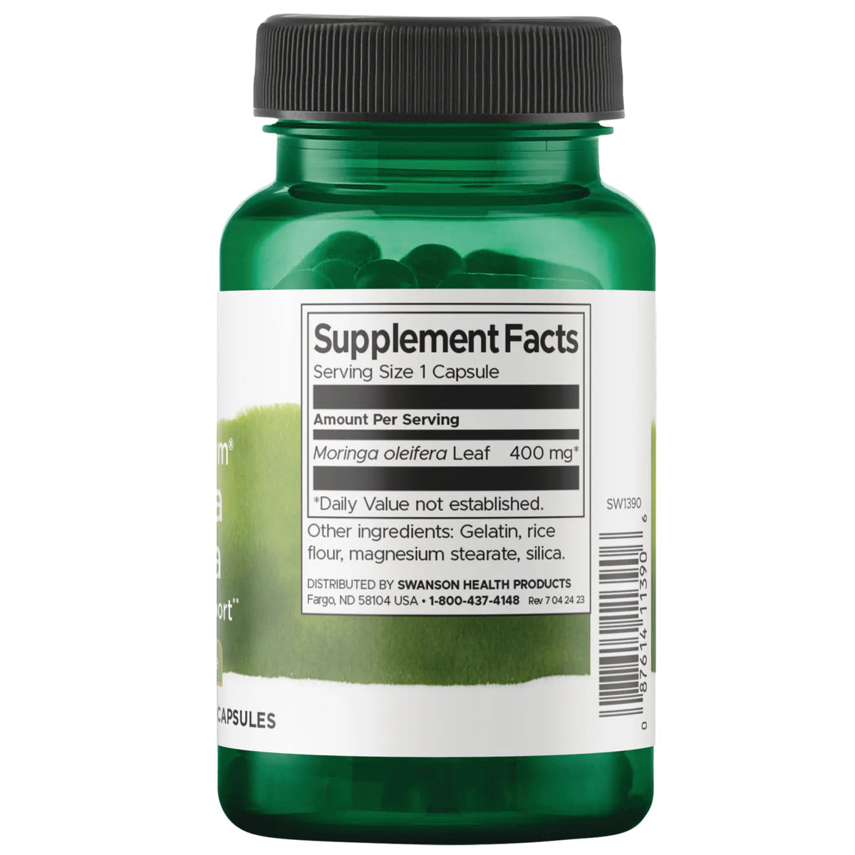 Swanson Premium Full Spectrum Moringa Oleifera 400-mg 60 capsules