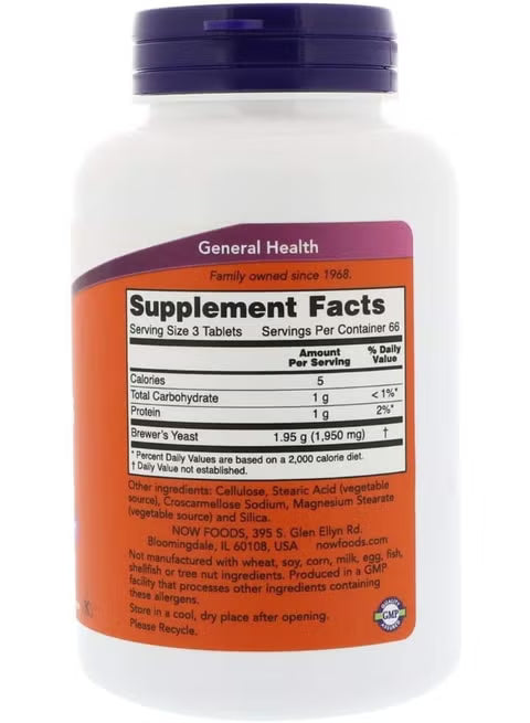 NOW Brewer's Yeast 650 mg
