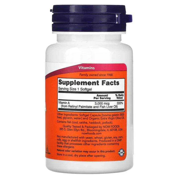 NOW Vitamin A 10,000 IU