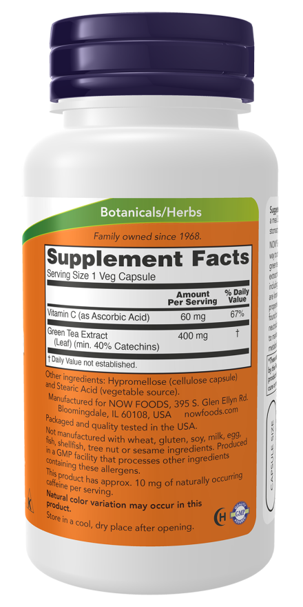 Green Tea Extract 400 mg Veg Capsules