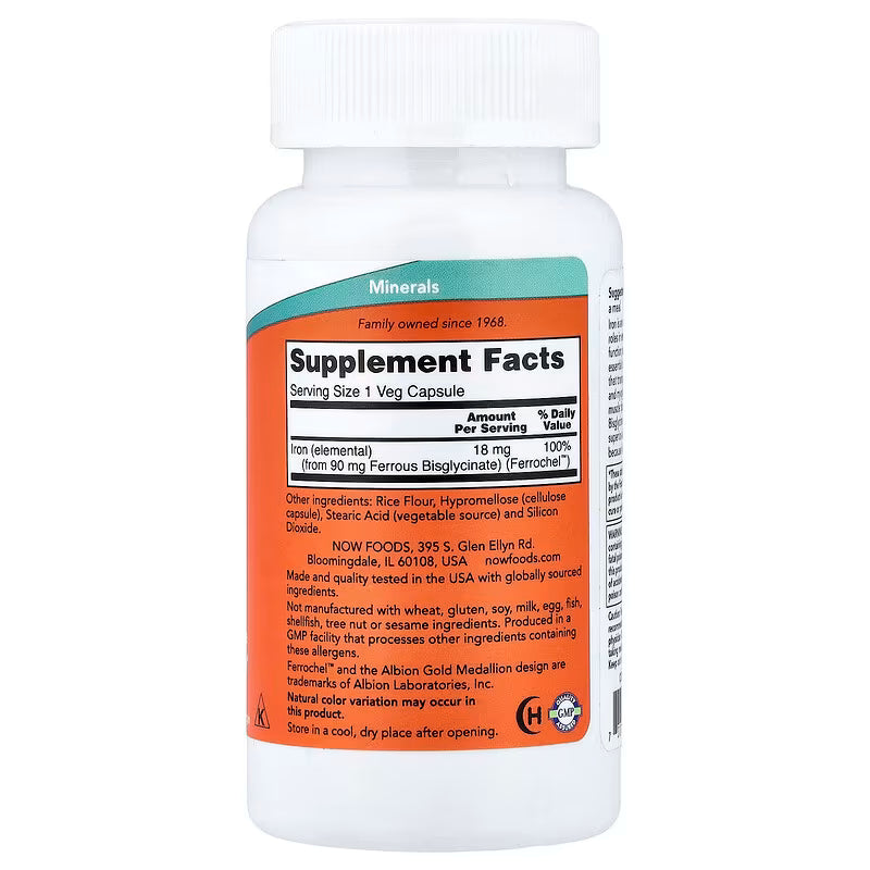 NOW Iron 18 mg