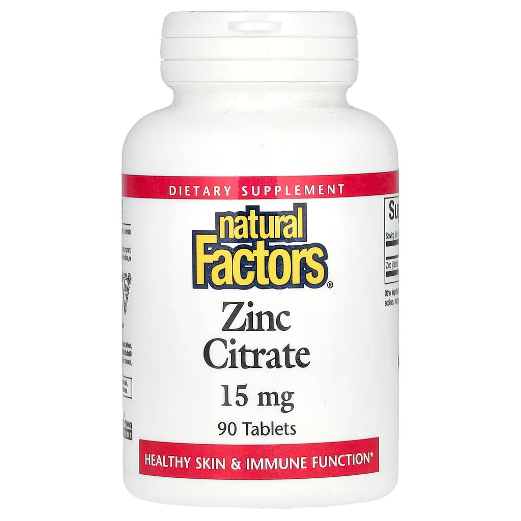 Natural Factors Zinc Citrate 15 mg