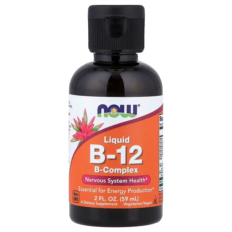 NOW Liquid B-12 B-Complex (59 ml / 2 fl oz)