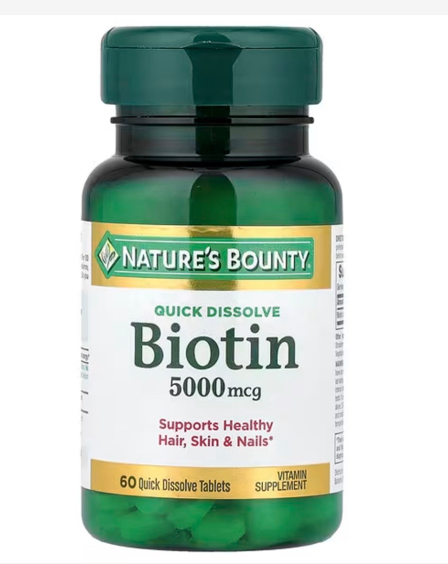 Nature's Bounty Biotin 5000 mcg