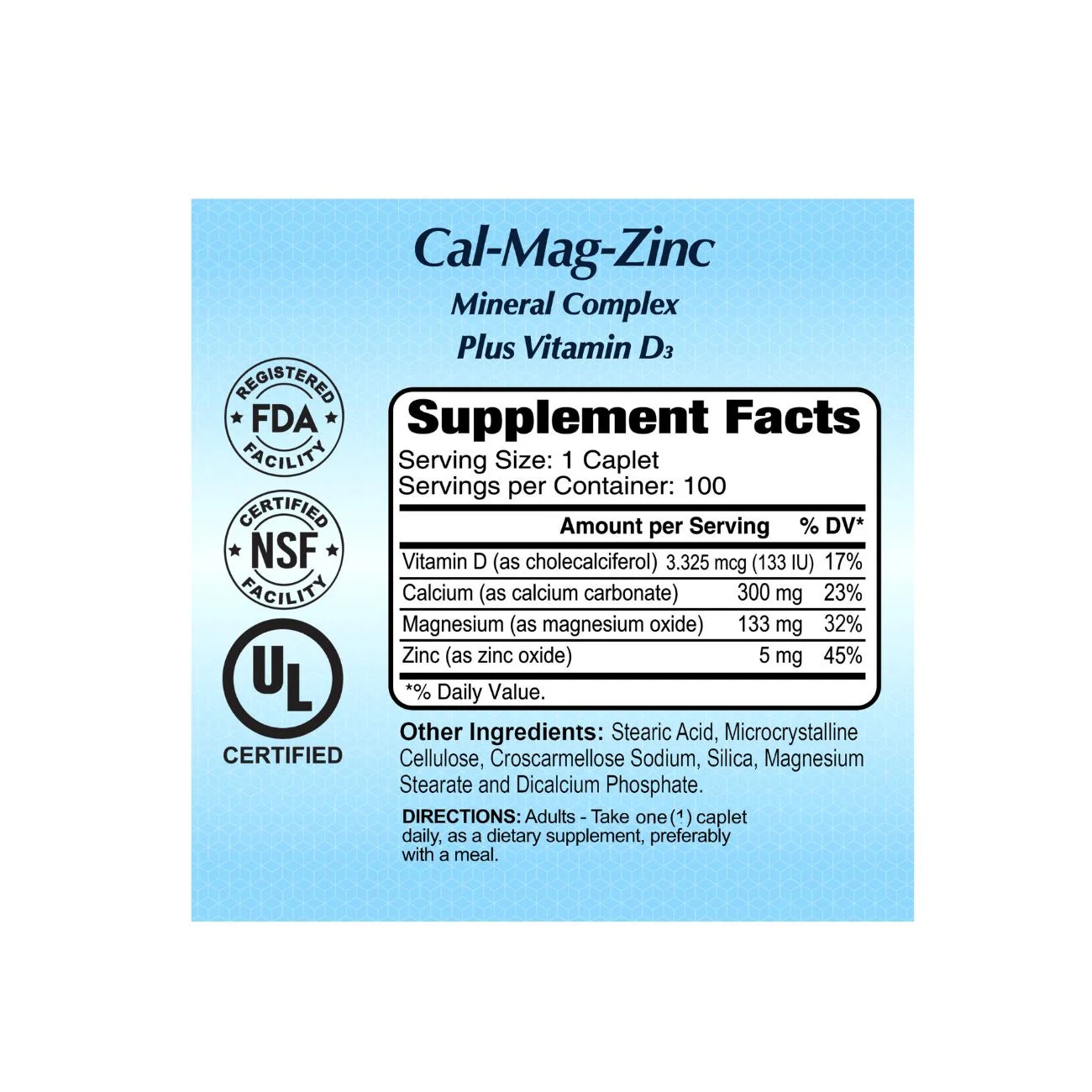 Cal Mag Zinc +D3
