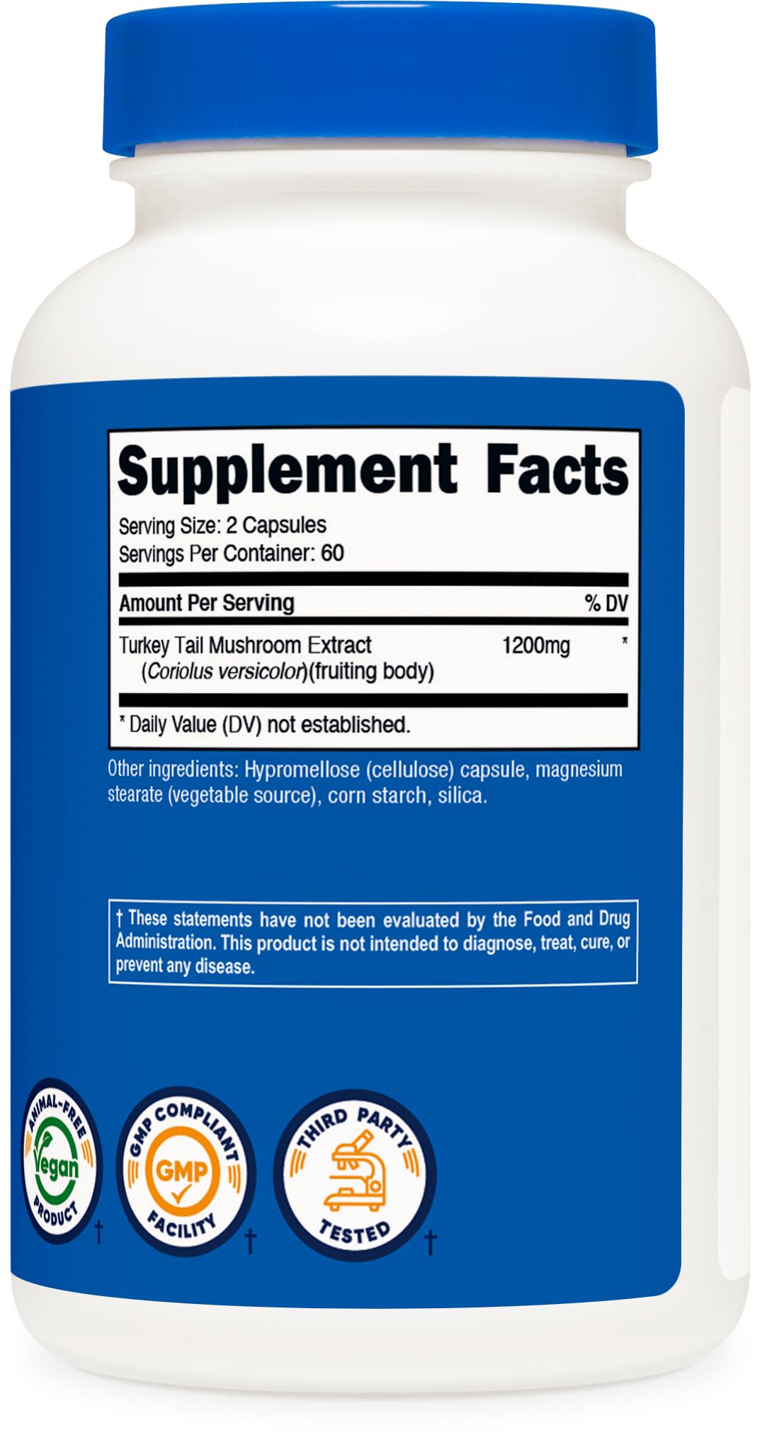 Nutricost Turkey Tail Mushroom 1200 mg