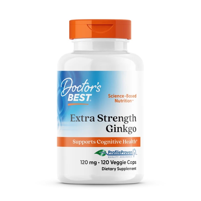 Doctor's Best Extra Strength Ginkgo, 120 mg, 120 Veggie Caps