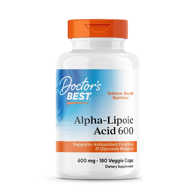 Doctor's Best Alpha-Lipoic Acid 600, 600 mg, 180 Veggie Caps