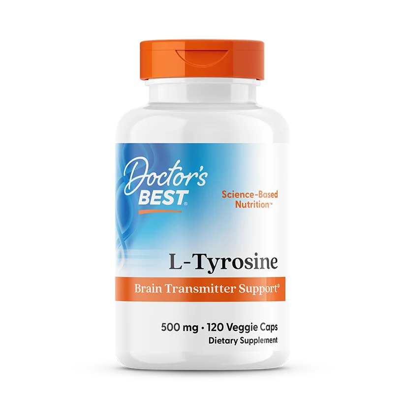 Doctor's Best Best L-Tyrosine, 500 mg, 120 Veggie Caps