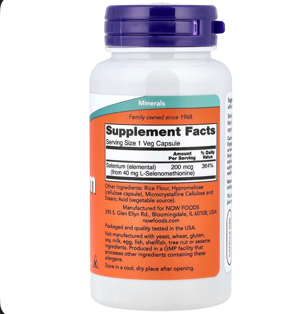 NOW Selenium 200 mcg