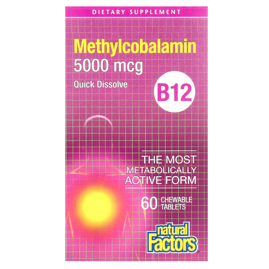Natural Factors Methylcobalamin B12 5000 mcg