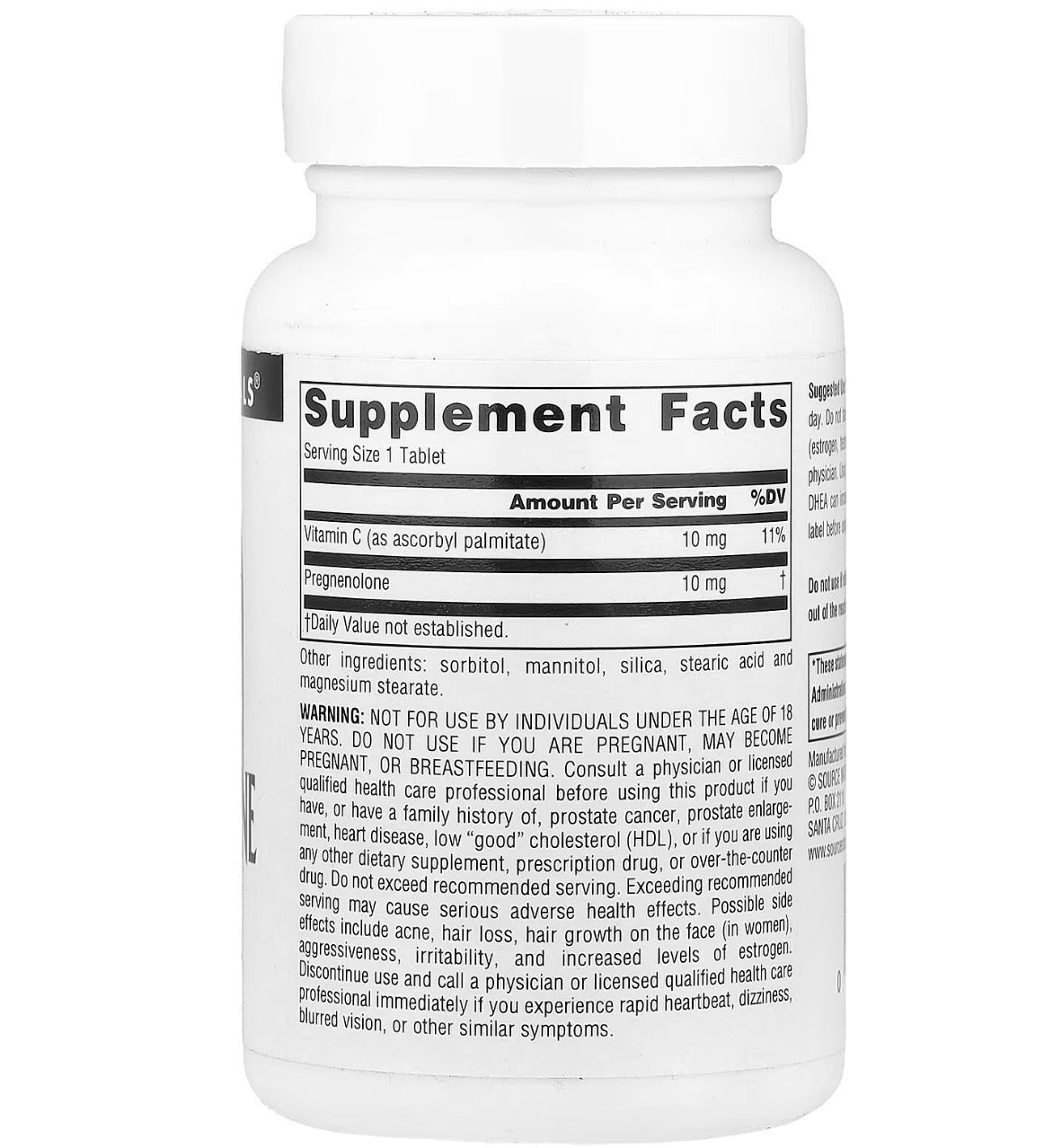 Source Naturals Pregnenolone 10 mg