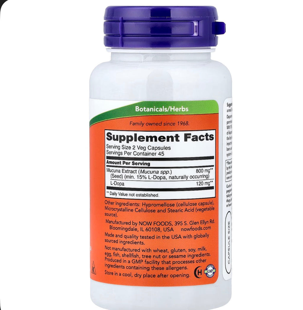 NOW Dopa Mucuna