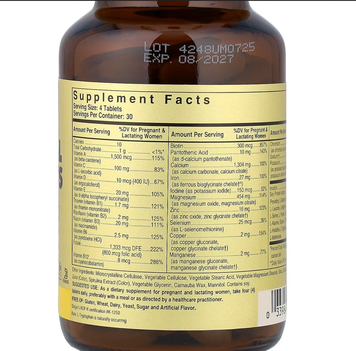 Solgar Prenatal Nutrients