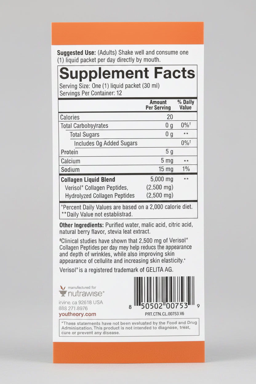 Youtheory Liquid Collagen On The Go (5000 mg Collagen)