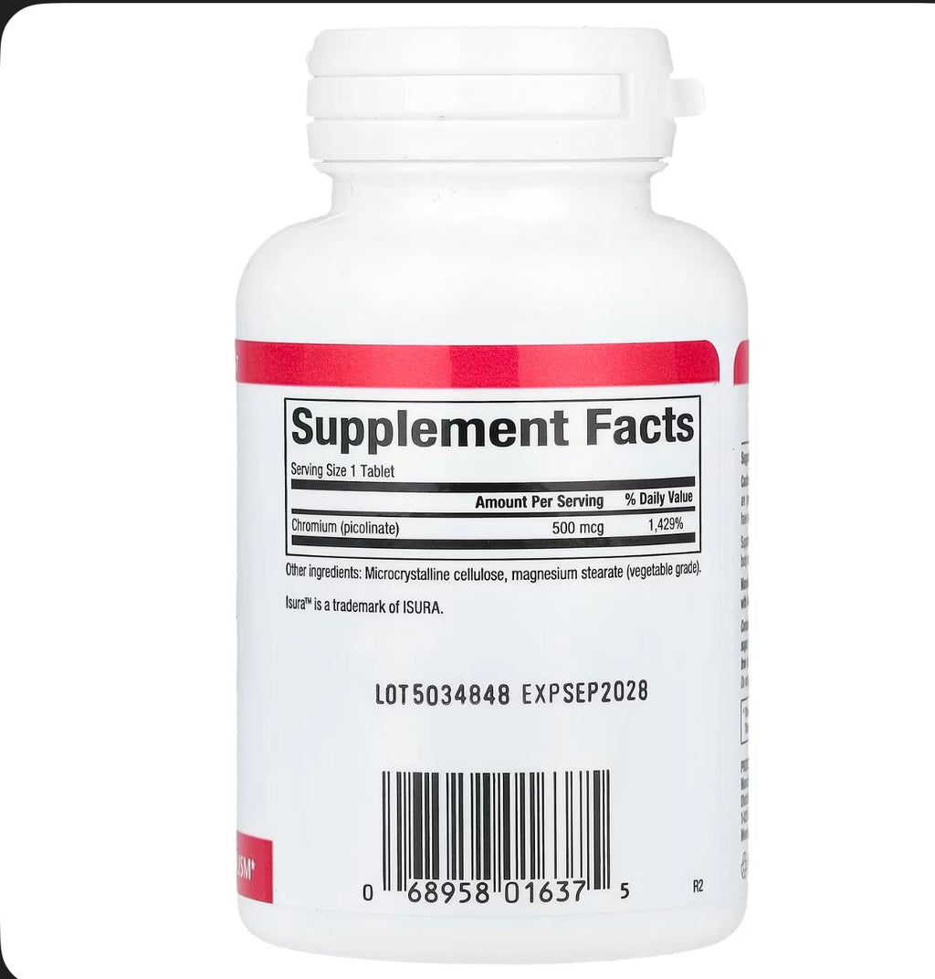 Natural Factors Chromium Picolinate 500 mcg