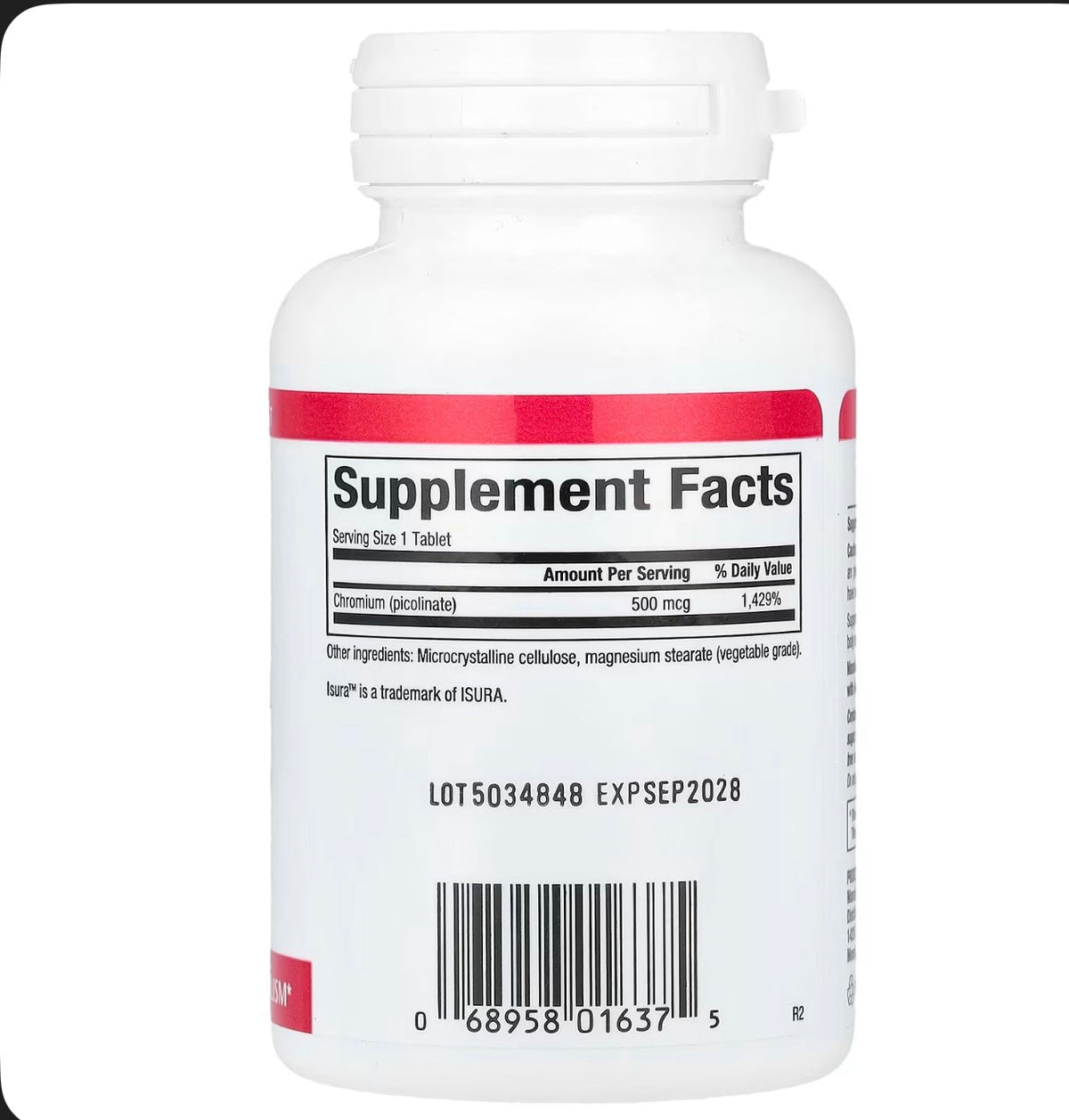 Natural Factors Chromium Picolinate 500 mcg