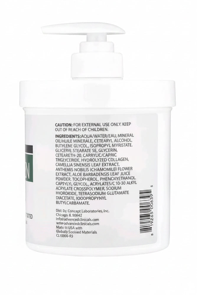 Advanced Clinicals Collagen Skin Rescue Cream (16 oz / 454 g)