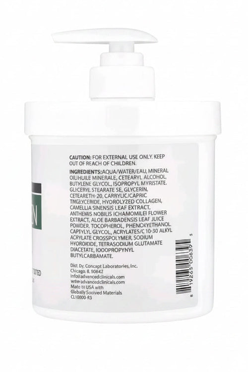 Advanced Clinicals Collagen Skin Rescue Cream (16 oz / 454 g)