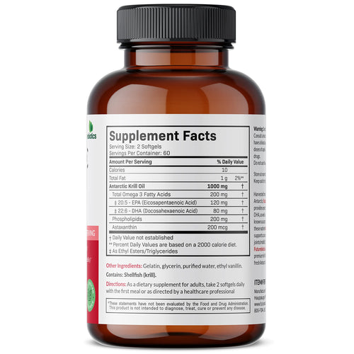 Futurebiotics Antarctic Krill Oil with Astaxanthin 1000 mg