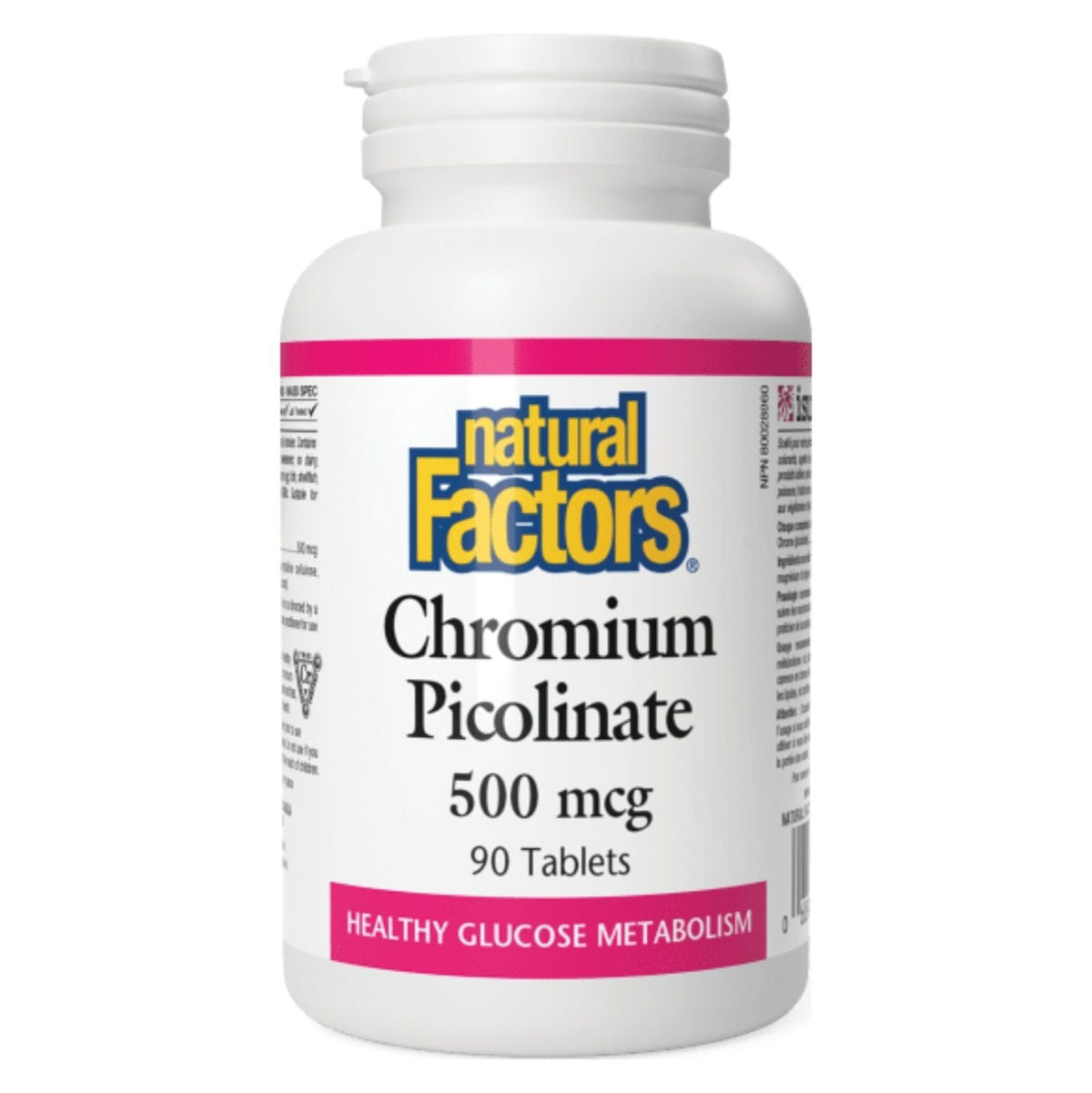 Natural Factors Chromium Picolinate 500 mcg