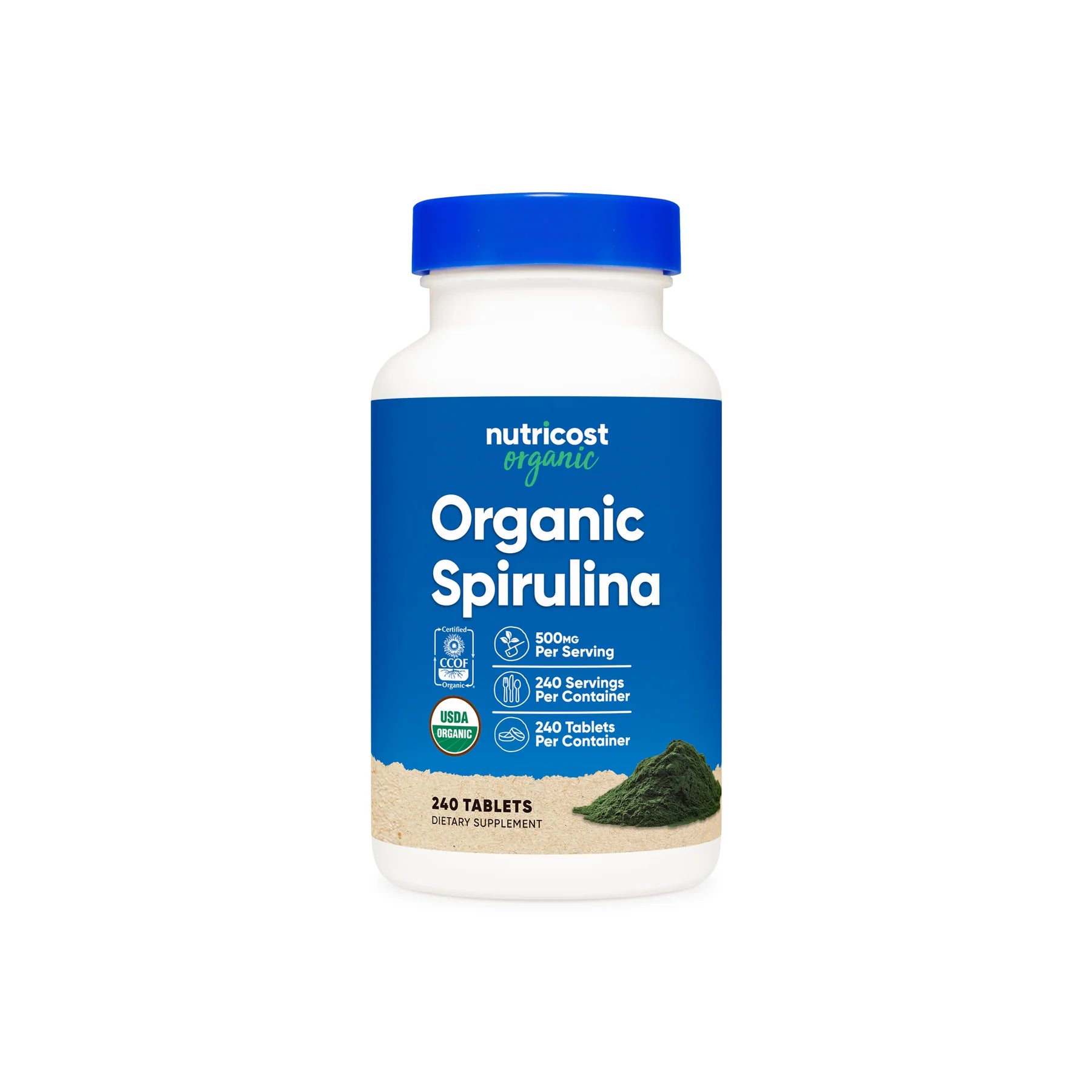 Nutricost Organic Spirulina Tablets