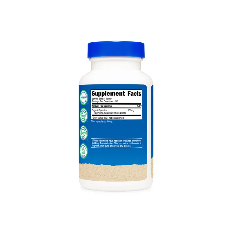 Nutricost Organic Spirulina Tablets