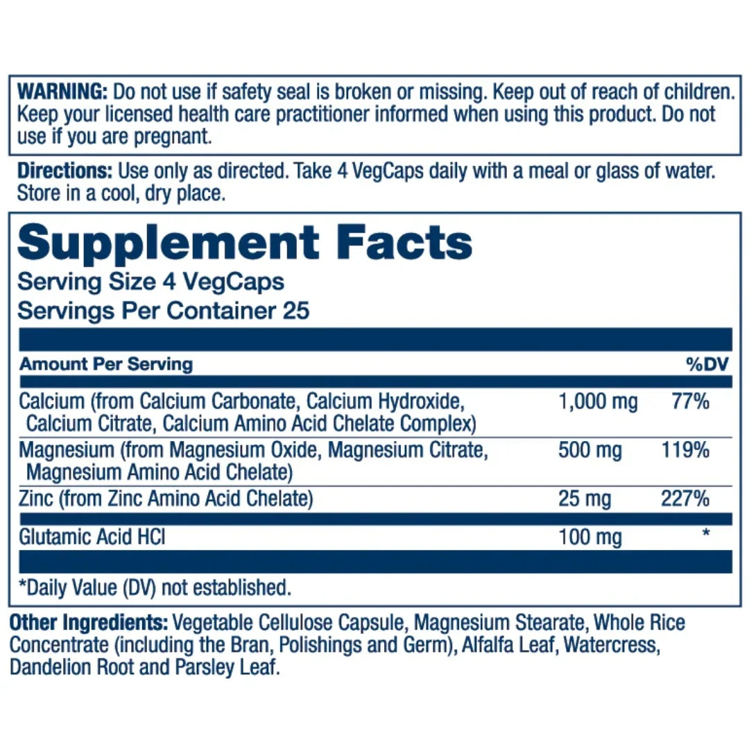 Solaray Calcium Magnesium Zinc