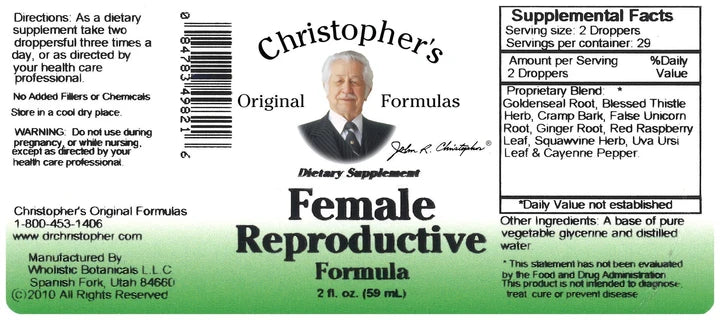 Female Reproductive Formula - 2 fl. oz Extract