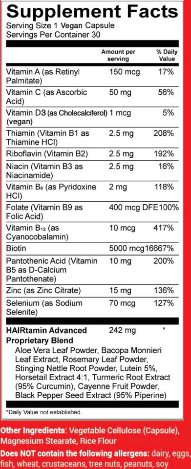 Hairtamin Advanced Formula