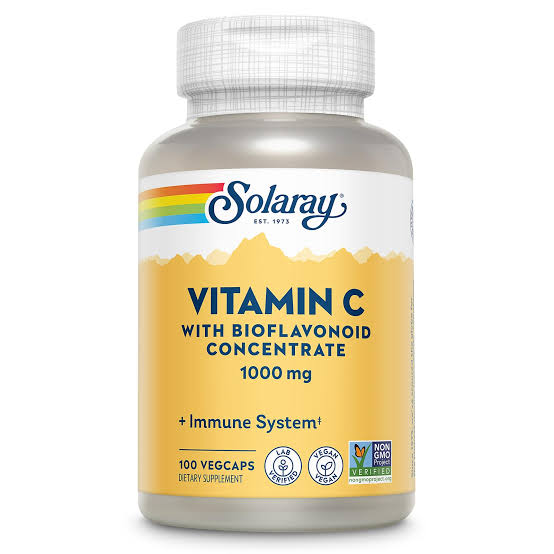Solaray Vitamin C with Bioflavonoid Concentrate 1000 mg