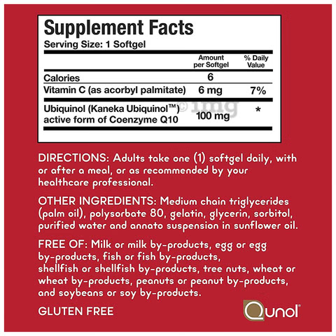 Qunol Mega CoQ10 Ubiquinol 100 mg