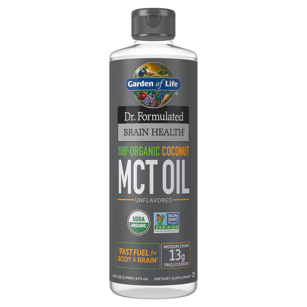 Dr. Formulated Brain Health Organic Coconut MCT Oil Liquid