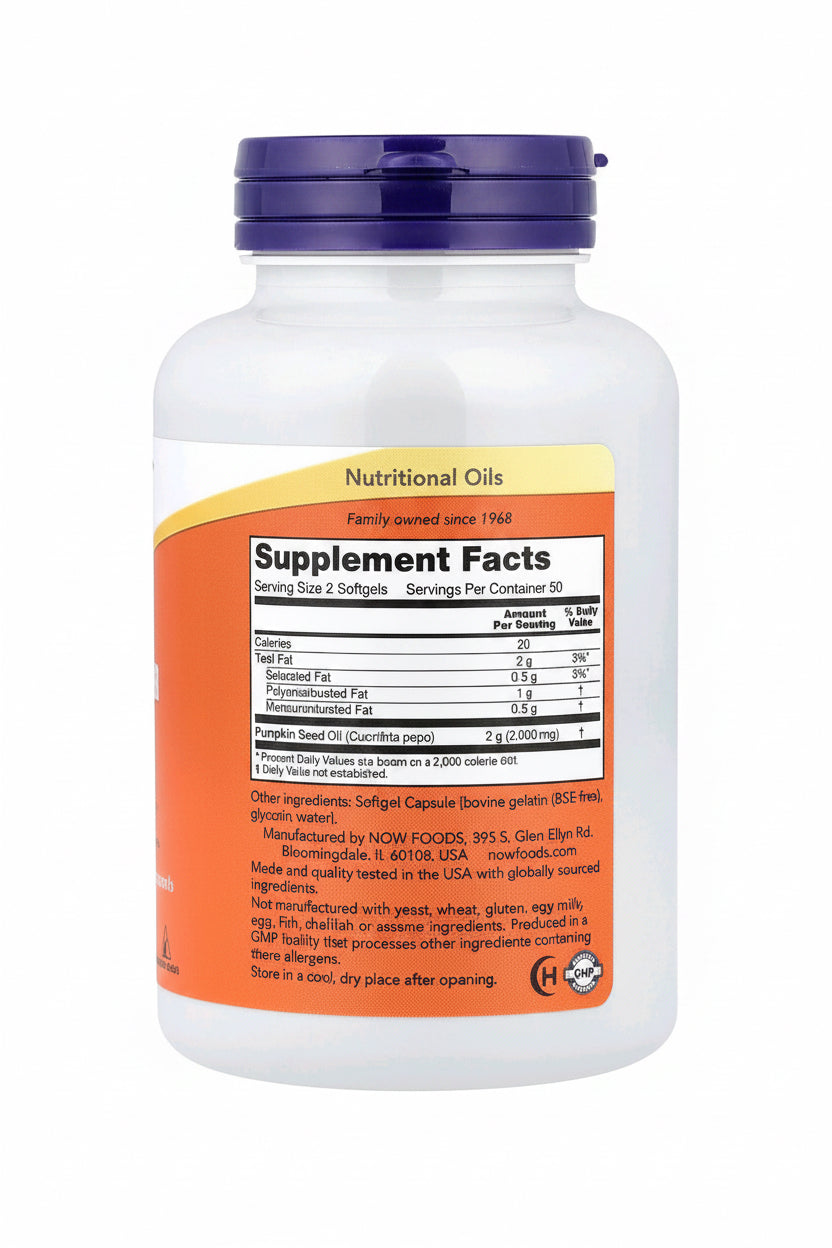 NOW Pumpkin Seed Oil 1000 mg