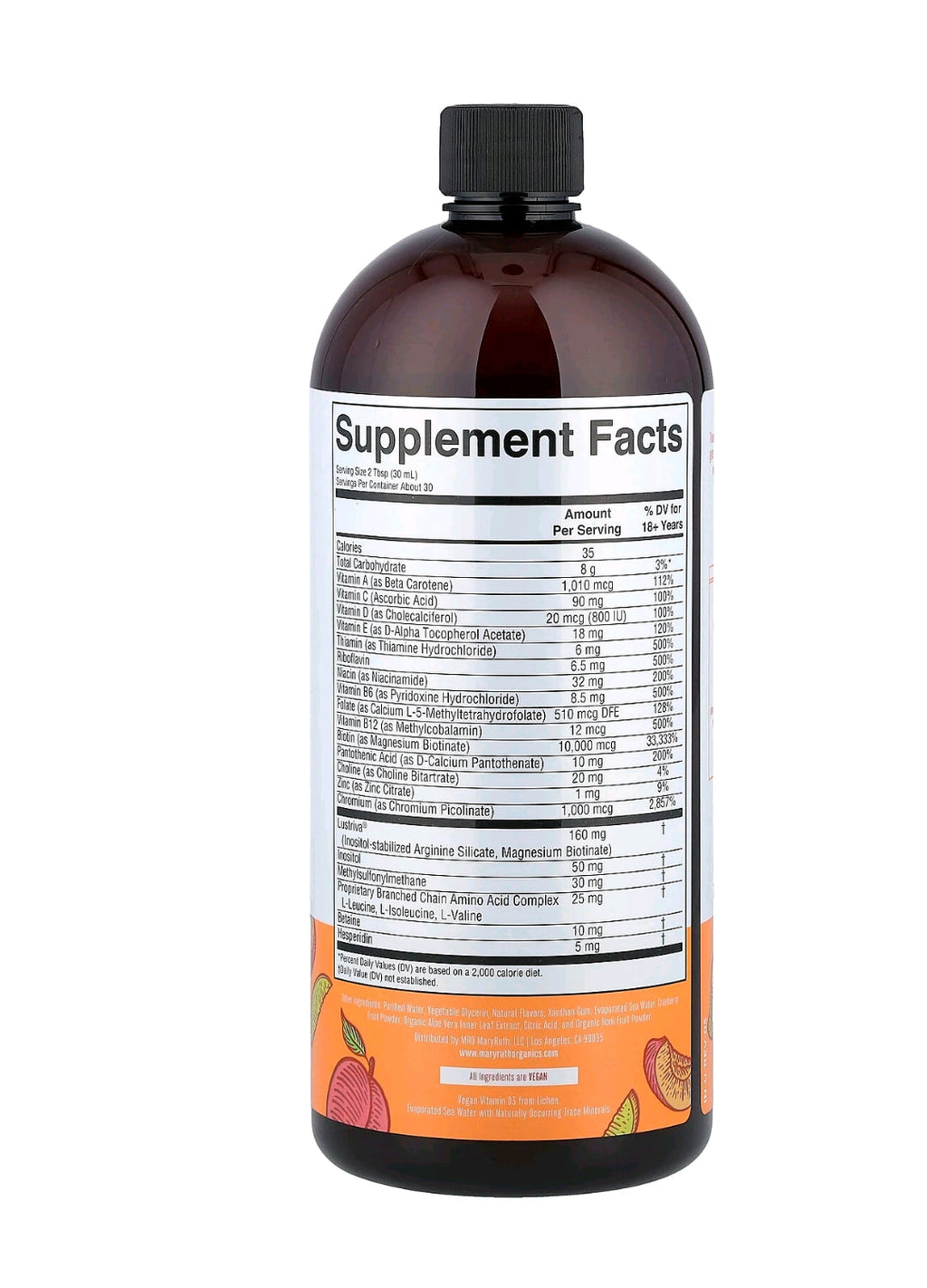 MaryRuth's Liquid Morning Multivitamin + Hair Growth (887 ml / 30 fl oz)