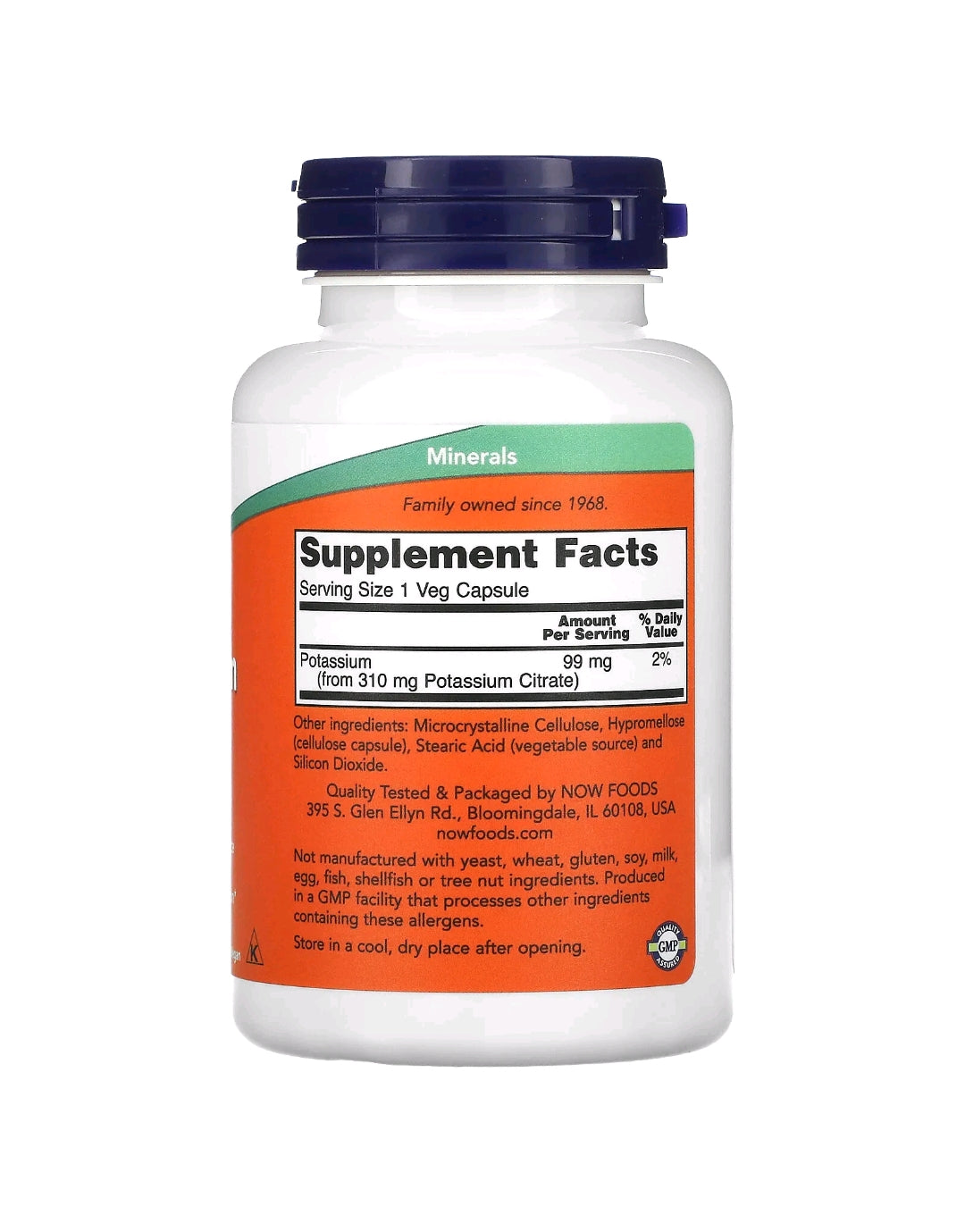NOW Potassium Citrate 99 mg