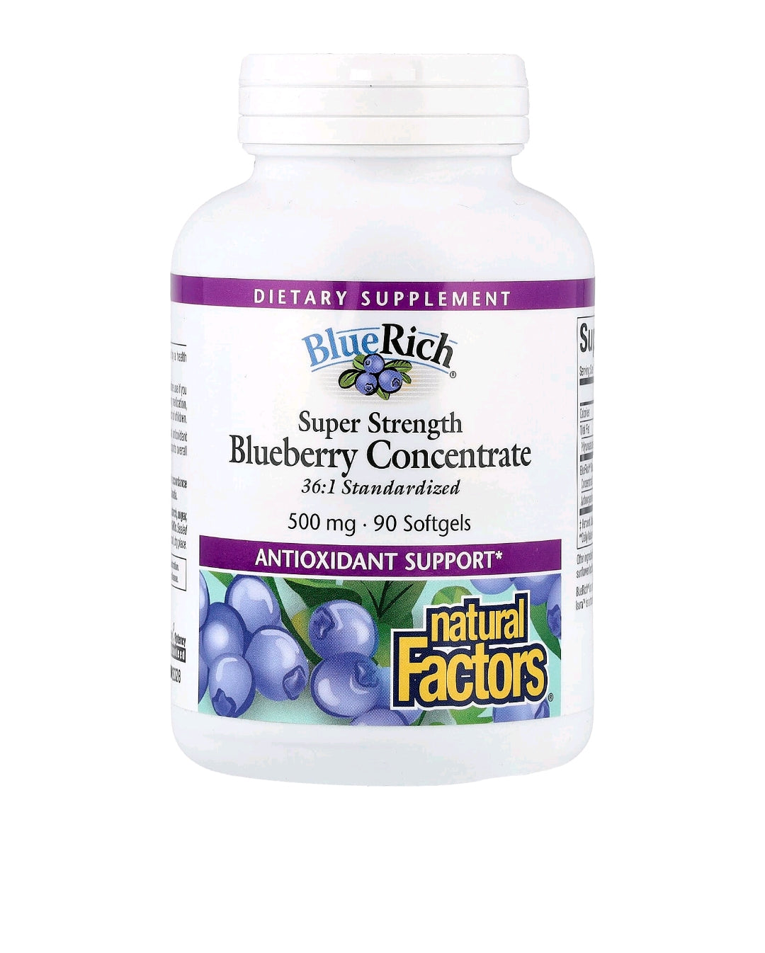 Natural Factors Blueberry Concentrate 500 mg