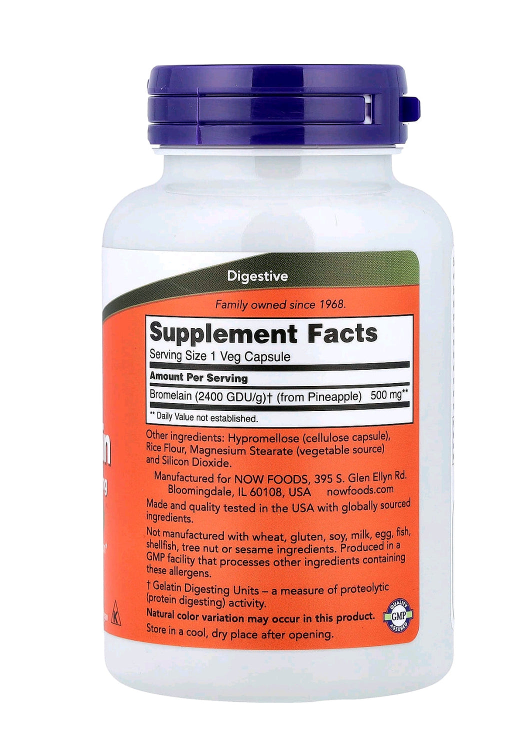 NOW Bromelain 500 mg